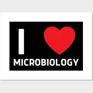 I Love Heart Microbiology Posters and Art